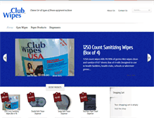 Tablet Screenshot of clubwipesusa.com